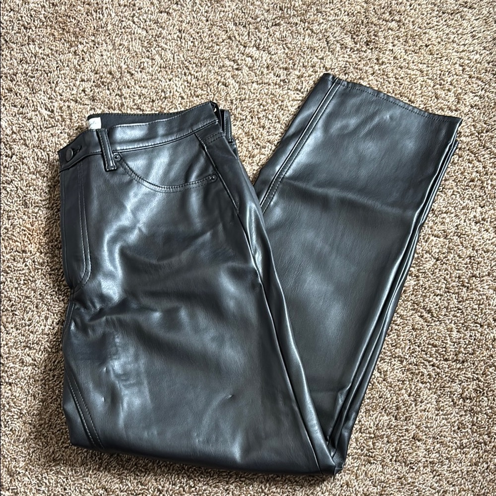 Universal Thread Black Faux Leather Pants